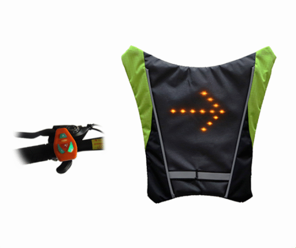 10513499636899.png USB Rechargeable Reflective Vest Backpack with LED Turn Signal Light Remote Control Outdoor Sport Safety Bag Gear for Cycling