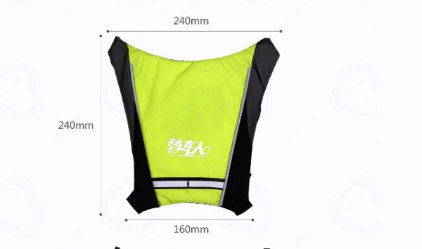 1228324764865.png USB Rechargeable Reflective Vest Backpack with LED Turn Signal Light Remote Control Outdoor Sport Safety Bag Gear for Cycling