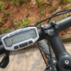 Mountain bike speedometer with blue luminous