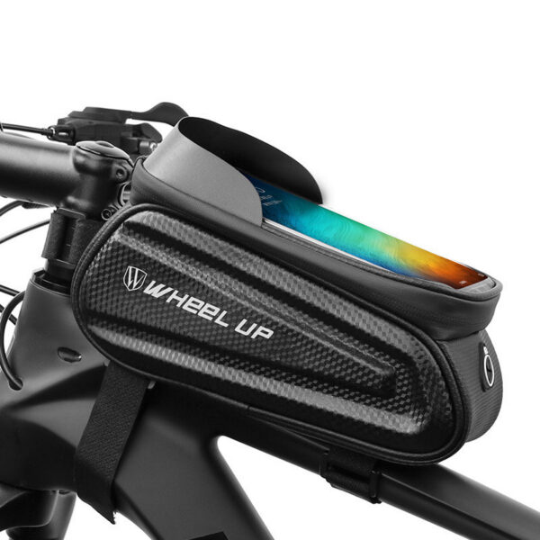 1619661114340.jpg WHEEL UP Hard Shell Bicycle Bag Front Beam Bag Mountain Bike Mobile Phone Touch Screen Upper Tube Bag Saddle Bag Riding Equipment