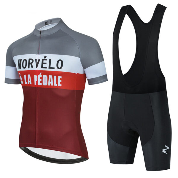 1620277101448.jpg New Summer Short-Sleeved Cycling Jersey Suit Breathable Bicycle Sportswear Uniform Custom Cycling Jersey