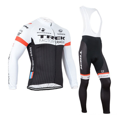 2784293819_71002037.400x400.jpg 2015Trek black and white TREK riding clothing long sleeved belt suit bicycle sport fast clothes wholesale