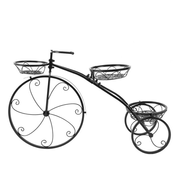 6cf5762d-9c89-446b-b789-711693e7b1dc.jpg Tricycle Plant Stand Flower Pot Cart Holder Ideal For Home Garden And Patio