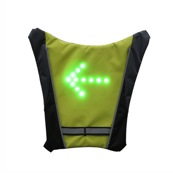 76280716406.jpg USB Rechargeable Reflective Vest Backpack with LED Turn Signal Light Remote Control Outdoor Sport Safety Bag Gear for Cycling
