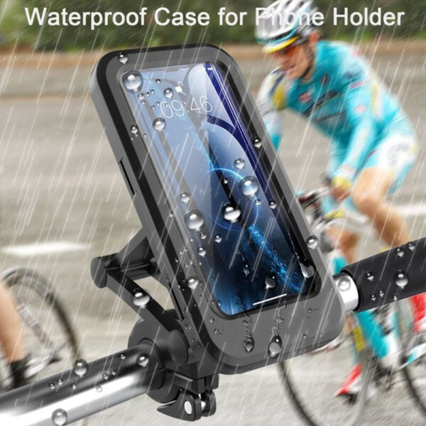 9d8dc9dd-3d08-45dc-8d7f-ea830a13fdcb.jpg Bicycle Motorcycle Waterproof Mobile Phone Stand Waterproof Mobile Phone Case Folding Mobile Phone Navigation Stand Rainproof Bag