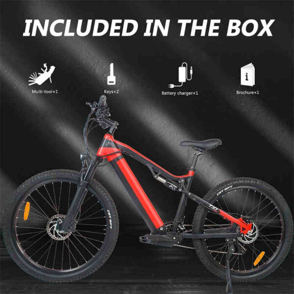 d0e1a743-85e8-46bb-9ca1-d30c1a2d34a4.jpg Red 500W Electric Ebike - 27.5 Inch Electric Mountain Bicycle 48V 27 Speed - Bafang Motor