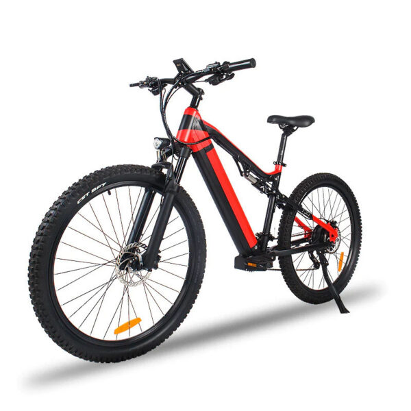 e497a1d4-b4e1-46ea-9f28-23797e5b36b6.jpg Red 500W Electric Ebike - 27.5 Inch Electric Mountain Bicycle 48V 27 Speed - Bafang Motor