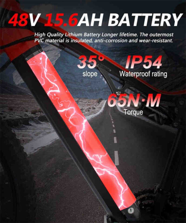 f86ad8fc-0f29-4c2b-9ea7-d048140c630e.jpg Red 500W Electric Ebike - 27.5 Inch Electric Mountain Bicycle 48V 27 Speed - Bafang Motor